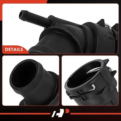 A-Premium Coolant Hose Flange Connector Compatible with Volkswagen - Tiguan 2009-2017, Tiguan Limited 2018, 2.0L - Upper Radiator Hose to the Radiator in Kuwait