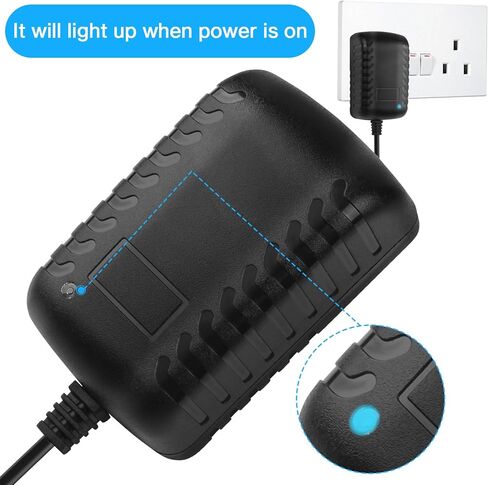 Herfair AC إلى DC محول 2A 24W ولاعة سجائر السيارة محول مقبس كابل الطاقة 110-240 فولت إلى 12 فولت تيار متردد/تيار مستمر لأجهزة السيارات للاستخدام المنزلي لمقبس الحائط (عبوة واحدة) in Kuwait