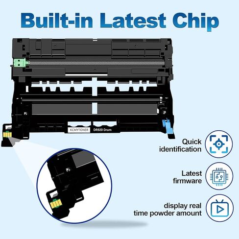 1 حزمة وحدة طبل DR920 متوافقة مع Brother DR-920 Drum استبدال أسود عالي الإنتاجية لـ HL-L6210DW HL-L6210DWT HL-L5210DN HL-L5210DW HL-L5210DWT HL-L6310DW MFC-L6810DW DCP-L5510DN طابعة ليزر in Kuwait