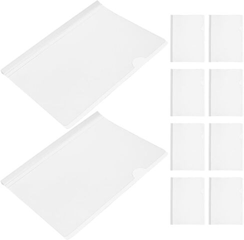 Zerodeko 10pcs B5 Slide Grip Binding Bars Cover Pull Rod Clips Paper Binder Clips for Office Report Document Filing in Kuwait