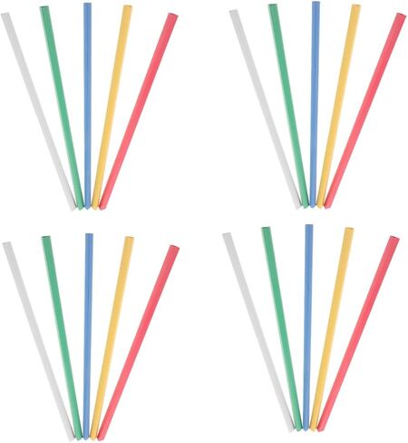 50pcs Multi-Color Plastic Slide Binder Bars 0.9cm Thick Pull Rod Clips for A4 Loose-Leaf Book Binding Office and School Supplies in Kuwait