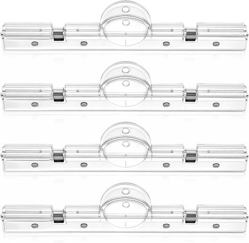 4 Pcs 7.9 Inch Large Magnetic Clips Heavy Duty Clear Plastic Binder Clips with Strong Magnet for Fridge Refrigerator Whiteboard Hanging Photo Poster Kitchen Office Home Organization in Kuwait