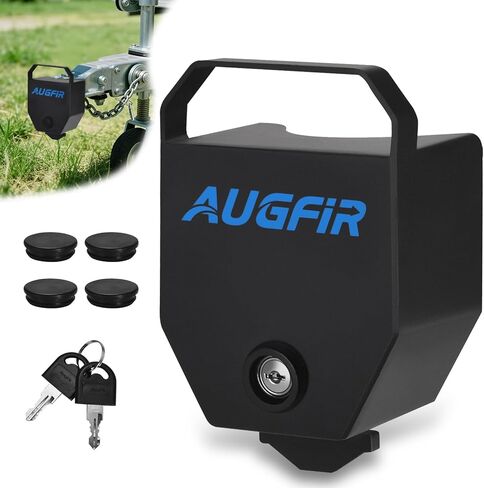 قفل وصلة المقطورة من AugFir، مناسب لوصلات التوصيل القياسية 1-7/8 بوصة، 2 بوصة، 2-5/16 بوصة، قفل المقطورة، قفل وصلة المقطورة مع مقبض مريح للمقطورات والقوارب والشاحنات وRVs in Kuwait