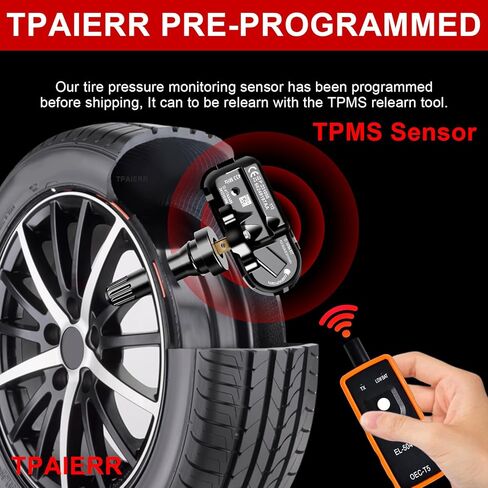4Pcs TPMS Sensor, 434Mhz OE 68249197AA 68239720AA 68157568AA Pre-Programed Tire Pressure Monitoring System Compatible with Jeep for Cherokee for Dodge/Ram 1500 2500 3500 2014-2021 Set of 4 in Kuwait