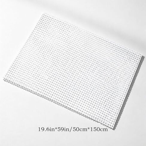 Latch Hook Canvas， Blank Rug Hooking Mesh Canvas for Hand-Woven Tapestries and Rugs (White, 50 x 150 cm) in Kuwait