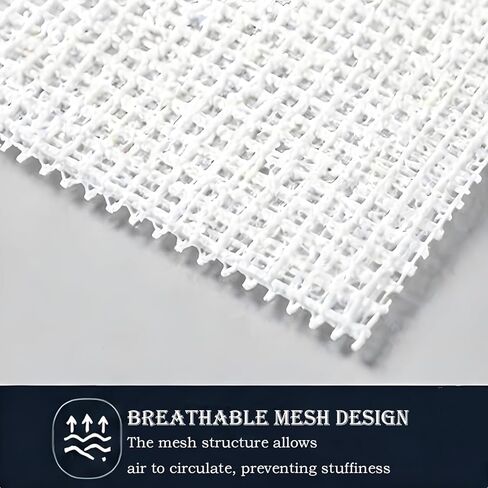Latch Hook Canvas， Blank Rug Hooking Mesh Canvas for Hand-Woven Tapestries and Rugs (White, 50 x 150 cm) in Kuwait