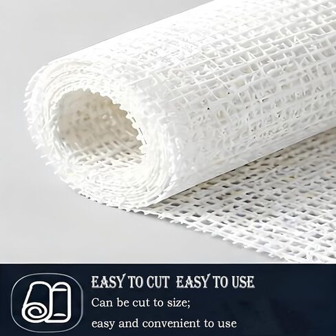 Latch Hook Canvas， Blank Rug Hooking Mesh Canvas for Hand-Woven Tapestries and Rugs (White, 50 x 150 cm) in Kuwait