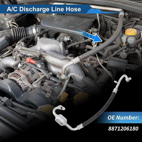 خرطوم سائل التبريد A/C لسيارة Toyota Camry 2006-2011 خرطوم ضغط خط أنابيب تكييف الهواء رقم 8871206180 حديد مطاطي in Kuwait