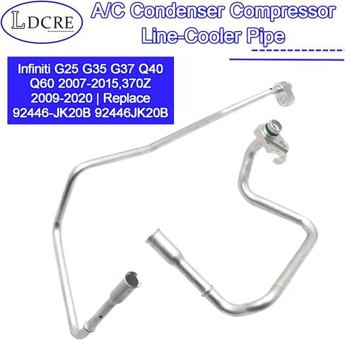 أنبوب تبريد خط ضاغط مكيف الهواء متوافق مع إنفينيتي G25 G35 G37 Q40 Q60 2007-2015,370Z 2009-2020 | استبدل 92446-JK20B 92446JK20B in Kuwait