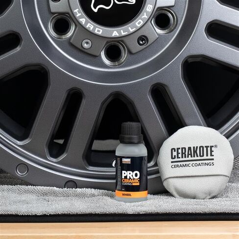 طلاء عجلة السيراميك الاحترافي من CERAKOTE (مجموعة 30 مل) - يطرد غبار الفرامل - أقصى قدر من اللمعان والحيوية - حماية المستوى الاحترافي in Kuwait