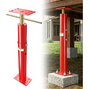 House Floor Jacks for Leveling - 17"-38" Adjustable Jack Posts for Joist and Crawlspace Support, Screw Jacks Home Leveling, Foundation Jacks for Permanent Leveling, Max Load Capacity 18000lbs in Saudi Arabia