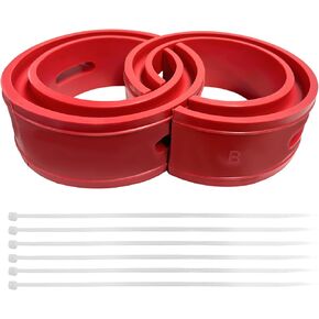 2 PCS Rubber Coil Spring Spacer, Heavy Duty Auto Coil Spring Isolator for 1.45"-1.65" Springs Spacing, Universal Front & Rear Spacer Booster for Enhancing Springs Rate in Kuwait