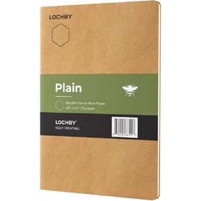 دفتر ملاحظات LOCHBY® A5 (5.8 بوصة × 8.3 بوصة) | ورق نهر تومو 68 جرامًا للمتر المربع، مناسب لقلم الحبر | غطاء كرافت | إعادة ملء المجلة الميدانية | للسفر والعمل والمدرسة واليوميات in Kuwait
