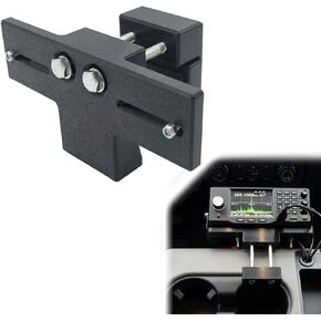 Radio Mount for Cup Holder,Adjustable Clamping Mount for Drinks Cup Holder, for CB Radio Mounting Brackets,Universal 2 Hole fit AMPS Pattern mounting Device,Fit for CB Pro car Satellite Radio Holder in Kuwait