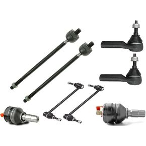 8pcs Suspension Kit Set Front Left Driver and Right Passenger Lower Side Ball Joint Tie Rod Sway Bar for Ford for Mustang 4.0L/4.6L 2005-2009 ES80805 EV80804 in Kuwait