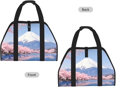 Mount Fuji Firewood Carrier Bag-Heavy Duty Canvas Log Tote, Waterproof Wood Hauler With Padded Handles in Kuwait