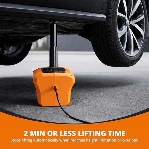 Electric Car Jack Kit 5 Ton 12V Floor Jack Portable Hydraulic Car Jack with Impact Wrench and Tire Inflator Pump for SUV Sedans Tire Change with LED Light, Lifting Height 4.7 to 18 Inch in Kuwait