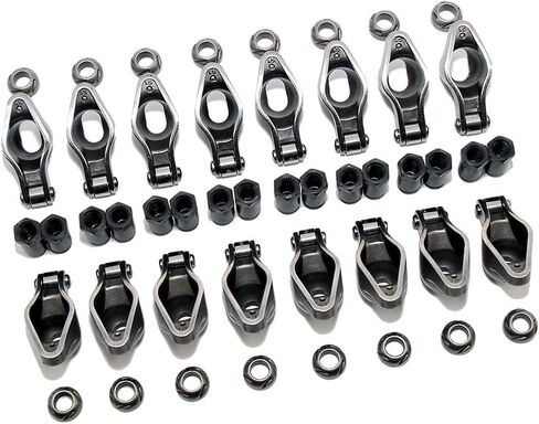 Assault Racing Products Roller Tip Rocker Arms, Compatible with Chevrolet 262-400, 4340 Steel, Self-Aligning, 1.5 Ratio, 3/8 Stud Size, Set of 16 in Kuwait