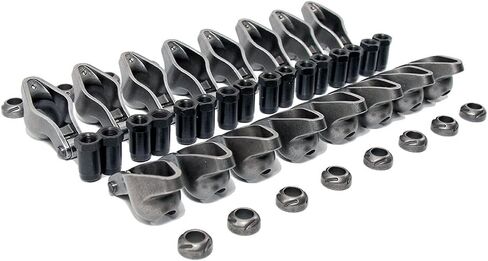Assault Racing Products Roller Tip Rocker Arms, Compatible with Chevrolet 262-400, 4340 Steel, Self-Aligning, 1.5 Ratio, 3/8 Stud Size, Set of 16 in Kuwait