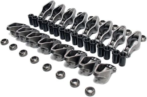 Assault Racing Products Roller Tip Rocker Arms, Compatible with Chevrolet 262-400, 4340 Steel, Self-Aligning, 1.5 Ratio, 3/8 Stud Size, Set of 16 in Kuwait