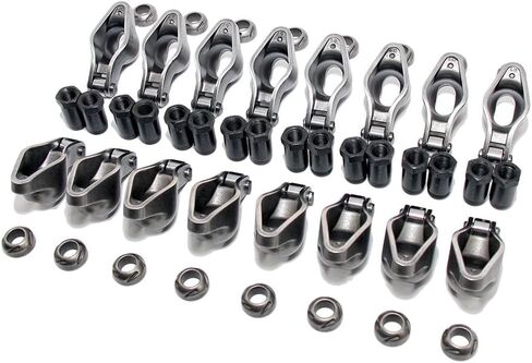 Assault Racing Products Roller Tip Rocker Arms, Compatible with Chevrolet 262-400, 4340 Steel, Self-Aligning, 1.5 Ratio, 3/8 Stud Size, Set of 16 in Kuwait