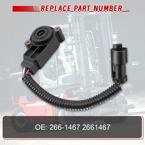 Throttle Pedal Position Sensor, 266-1467 2661467 Replacement for CAT Engine C13 C9 C9.3 Wheel Loader 906 906H 906H2 906K 906M 907 907H 907H2 907K 907M in Kuwait