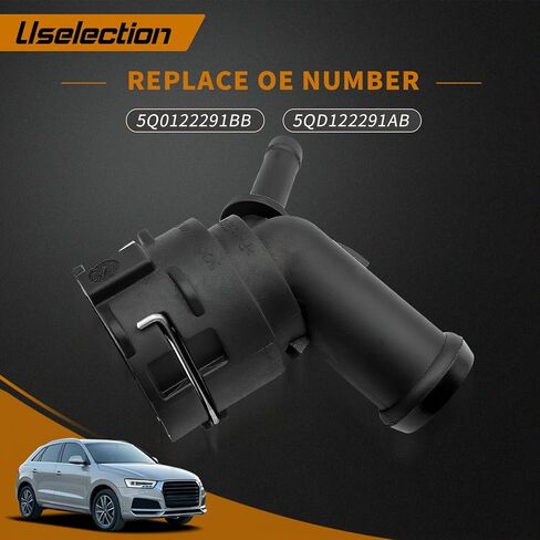 5Q0122291BB Coolant Hose Connector Coupler Compatible with Audi A1 A3 Q2 Q3 TT VW Golf B8 Arteon 5QD122291AB in Kuwait