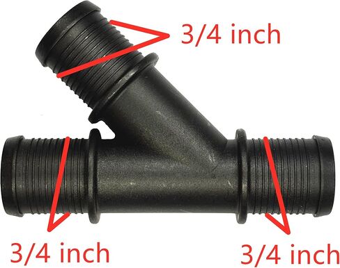 3/4" x 3/4" x 3/4" Fittings,Radiator Coolant Hose 3-Way Connector,Heater Y-Joint Diverter,Water Pipe Splitter Repair Kit for BMW,Mercedes-Benz,Audi,VW,Ford,Porsche,Land Rover,MINI,Jeep,GMC,Honda,19mm in Kuwait