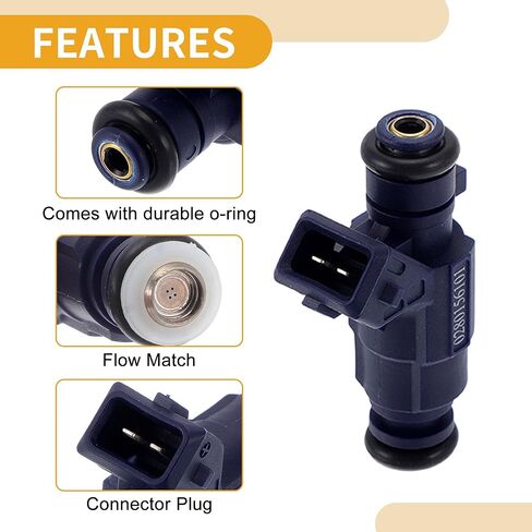 1 Pc No.0280156101/94860513000/948 60513002/94860513001 Fuel Injector for Porsche Cayenne S 4.5L V8 2003-2006 Car Engine Flow Match Fuel Nozzle in Kuwait