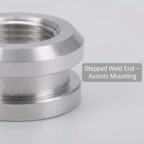 تركيبات لحام من الألومنيوم QWORK 3/8 NPT (عبوة من قطعتين) - سبائك ألومنيوم 6061-T6 مع تصميم متدرج لسهولة التركيب - مثالية لأغطية الصمامات، والمشعات، وأواني الزيت، وخلايا الوقود، والمزيد in Kuwait