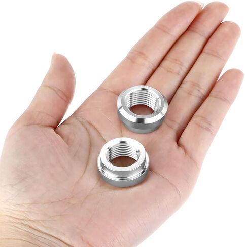 تركيبات لحام من الألومنيوم QWORK 3/8 NPT (عبوة من قطعتين) - سبائك ألومنيوم 6061-T6 مع تصميم متدرج لسهولة التركيب - مثالية لأغطية الصمامات، والمشعات، وأواني الزيت، وخلايا الوقود، والمزيد in Kuwait