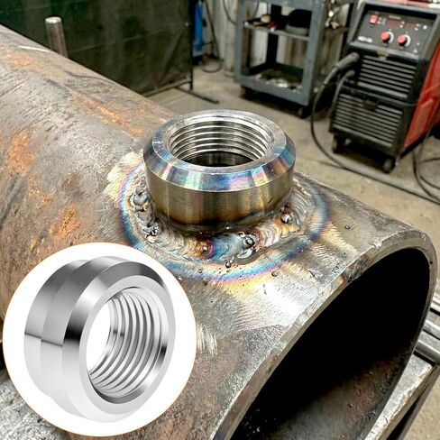 تركيبات لحام من الألومنيوم QWORK 3/8 NPT (عبوة من قطعتين) - سبائك ألومنيوم 6061-T6 مع تصميم متدرج لسهولة التركيب - مثالية لأغطية الصمامات، والمشعات، وأواني الزيت، وخلايا الوقود، والمزيد in Kuwait
