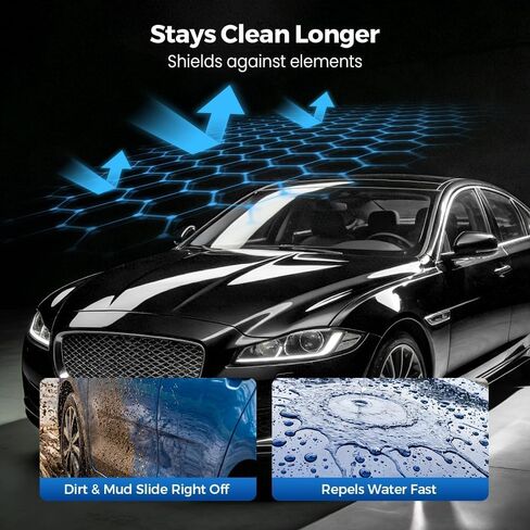 Crystal Serum,Advanced Graphene Ceramic Coating for Cars | 9H Graphene,Quick Effect Car Coating Spray for Shine & Protection, Nano Coat Restore for Paint, Glass & Wheel in Kuwait