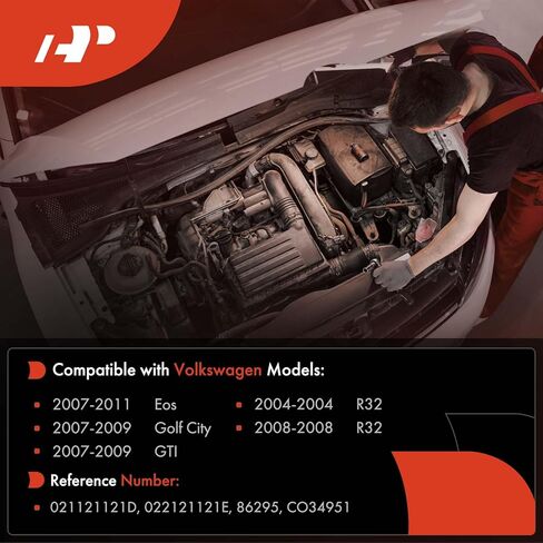 مدخل مياه سائل تبريد المحرك A-Premium متوافق مع سيارات Volkswagen Eos 2007-2011، GTI 2007-2009، Golf City 2007-2009، R32 2004/2008 in Kuwait
