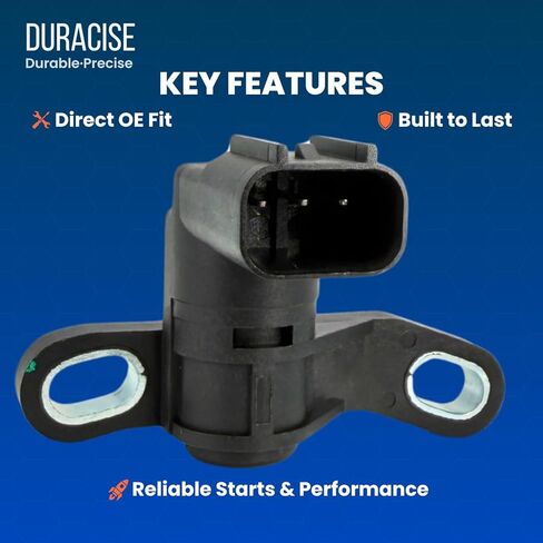 مستشعر موضع العمود المرفقي من DURACISE متوافق مع 2006-2013 Mazda 3، 2008-2015 Mazda 5، 2006-2013 Mazda 6، 2006-2015 MX-5 Miata، 2010-2012 CX-7 | 2.0 لتر 2.3 لتر 2.5 لتر | استبدل #L3G218221، PC733، 5S11885 in Kuwait