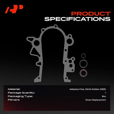 مجموعة حشية غطاء توقيت المحرك الممتاز متوافقة مع سلسلة Jeep JK Wrangler 2009-2011 & Dodge Grand Caravan 2009-2010 & Chrysler Town & Country 2009-2010 & Volkswagen Routan 2009-2010 in Kuwait