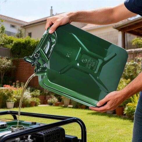 Metal Storage Jar, Versatile Water and Liquid Container for Cars, Trucks, Motorcycles, Durable 5 Gallon Metal Jar for Automotive Equipment, Spout & Handle Include in Kuwait