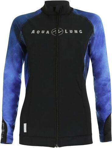 Aqua Lung Women's Rashguard Zipper - Galaxy Blue in Saudi Arabia