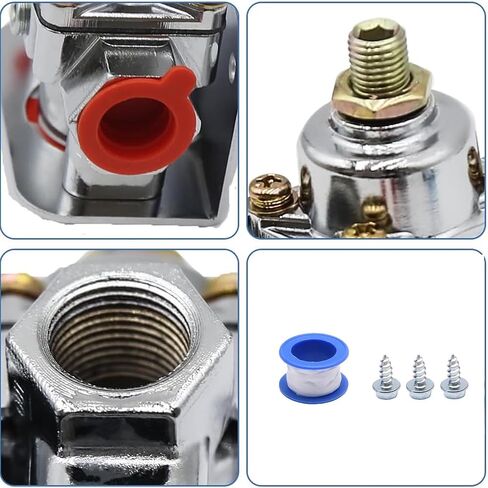 منظم ضغط الوقود 12-804 1-4 رطل لكل بوصة مربعة، منافذ NPT 3/8 بوصة، متوافق مع Holley 12-804، بديل للسيارة والمحرك الصغير in Kuwait