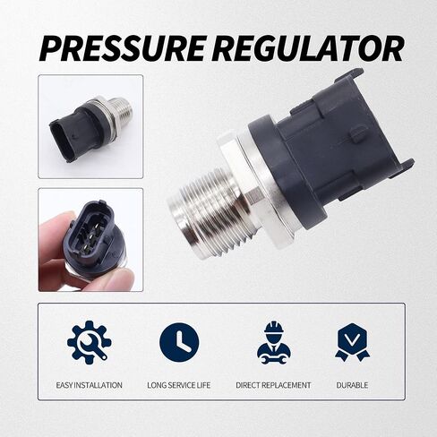Fuel Rail Pressure Sensor Pressure Regulator Compatible with 2007-2012 Dodge Ram 2500 3500 6.7L Cummins Replace OEM number 0281006327 in Kuwait