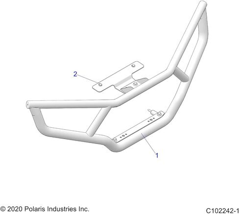مجموعة أجهزة Eagle Front Brushguard 2205225 Polaris OEM in Kuwait