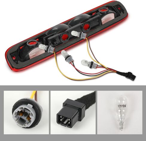 مصباح الفرامل الثالث من ALLGOOD، يناسب طرازات Chevy Silverado/GMC Sierra 1500 2500 3500 & HD 1999-2006/متوافق مع الموديلات الكلاسيكية 2007، مصباح شحن خلفي عالي التثبيت in Kuwait