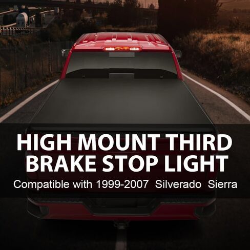 مصباح الفرامل الثالث من ALLGOOD، يناسب طرازات Chevy Silverado/GMC Sierra 1500 2500 3500 & HD 1999-2006/متوافق مع الموديلات الكلاسيكية 2007، مصباح شحن خلفي عالي التثبيت in Kuwait