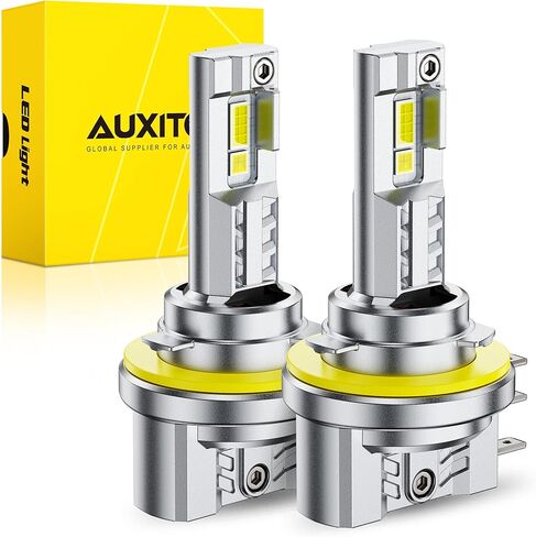 AUXITO H15 DRL Light Bulbs, 50000LM 6500K Cool White, Plug and Play CANbus Ready No Flicker, Pack of 2 in Kuwait