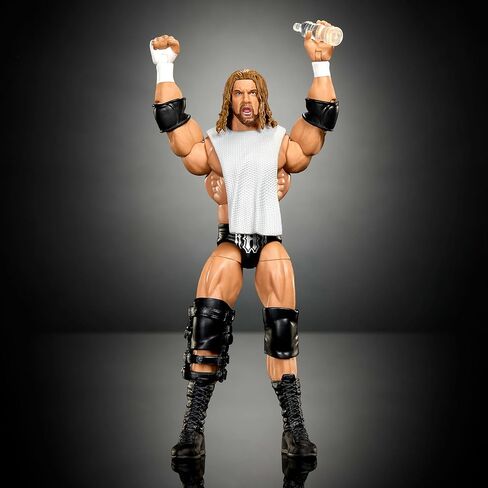 مجموعة Mattel WWE Elite Collection مجسمات وإكسسوارات، مجموعة Triple H للحدث المباشر المتميز، سلسلة SummerSlam مع أجزاء Jesse "The Body" Ventura Build-A-Figer in Kuwait