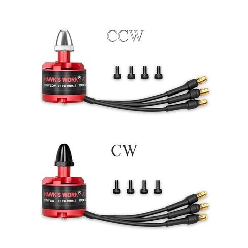 محرك HAWK'S WORK بدون فرشاة 2212 920KV، محرك 2-4S لطائرة RC متعددة المروحيات DIY Done 450 F550 S500 S550 X525 DJI Phantom Quadcopter (CW*2+CCW*2) in Kuwait