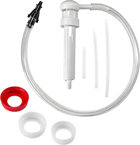 Hand Oil Transfer Pump, 30cc Fluid Transmission Pump with Suction Tubes & Bottle Cap Adapters, Heavy Duty Fluid Transfer Pumps for Gallon Bottles Wide Mouth Quart Bottles in Kuwait