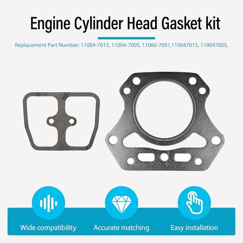 Replacement Engine Cylinder Head Gasket kit 11060-7001 & 11004-7015 Fits Toro Z Master Engine Compatible Kawasaki FH451V, FH500V FH531V Model Engine in Kuwait