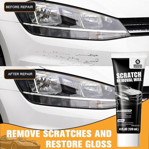 2Pcs Car Scratch Remover Wax,Universal Premium Polishing Compound,2026 New Upgraded Car Paint Scratch Remover for Vehicle,Universal Car Scratches Repair For Car With Sponge,240ml in Kuwait