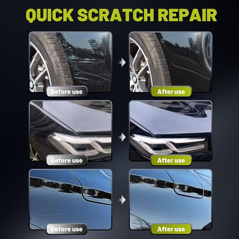 Upgraded Car Scratch Remover Kit, Scratch Remover for Vehicles ＆ Cars, Car Paint Scratch Repair, Polishing ＆ Rubbing Compound Paint Restorer with Applicator Pad, add Gloss ＆ Shine 16OZ, 1 Pack in Kuwait